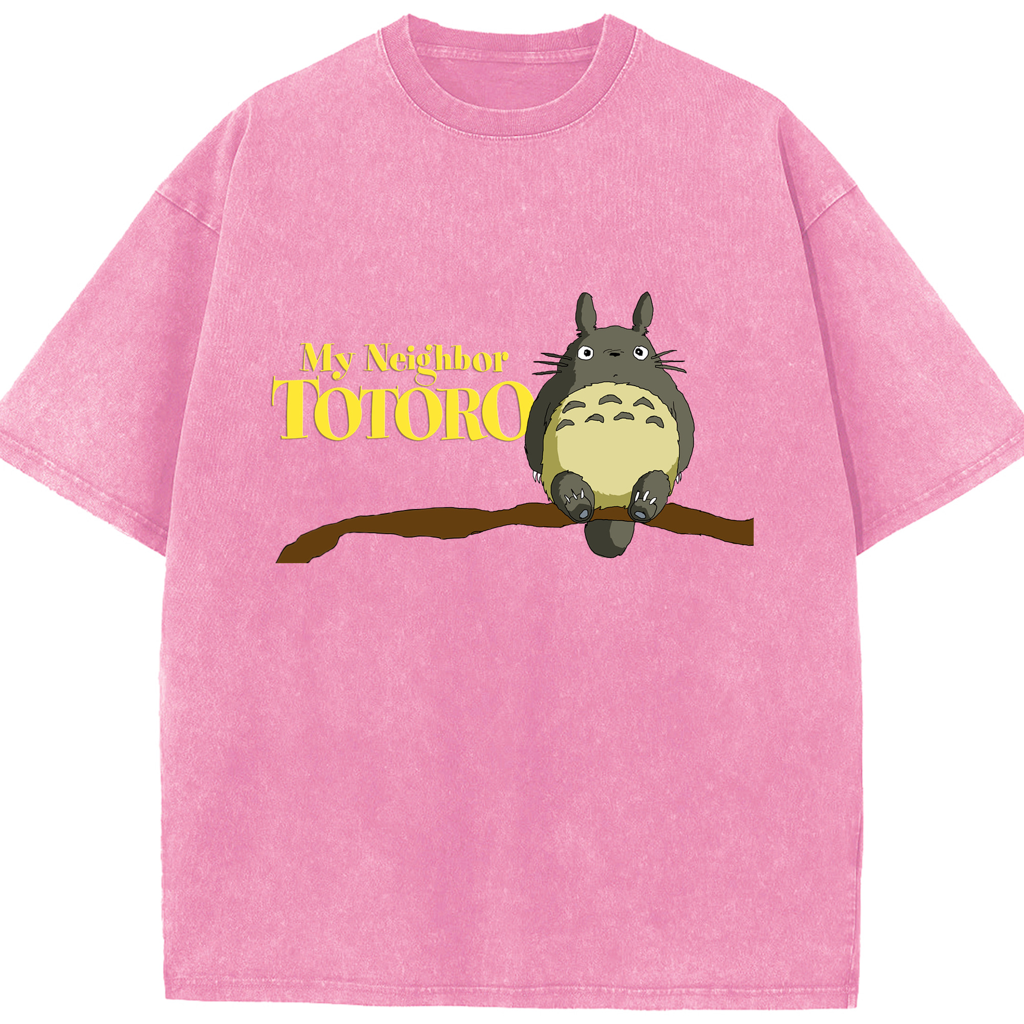 （画像用） となりのトトロ 草壁メイ 草壁サツキ My Neighbor Totoro Satsuki Kusakabe Mei Kusakabe 綿100% ヴィンテージ風 半袖Tシャツ（フロントプリント）